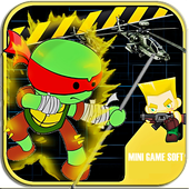 Turtles Fighting Ninja Games icon