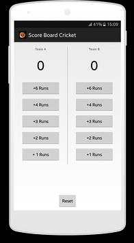 Score Board Cricket screenshot 1