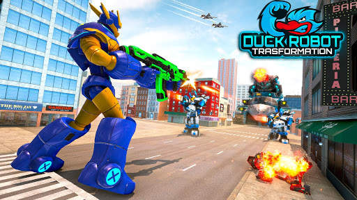 Duck Robot Car Transform: War Robot Games screenshot 1