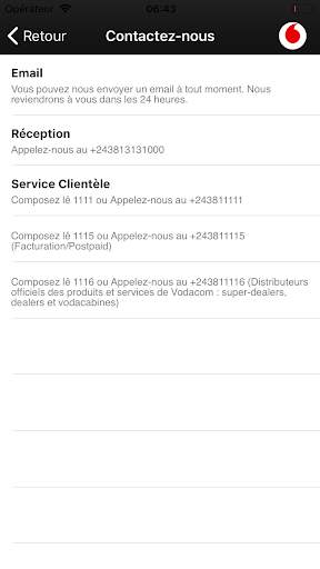 Vodacom RDC app screenshot 3