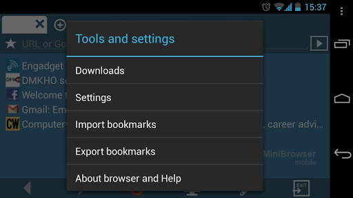 MiniBrowser BETA 3 تصوير الشاشة
