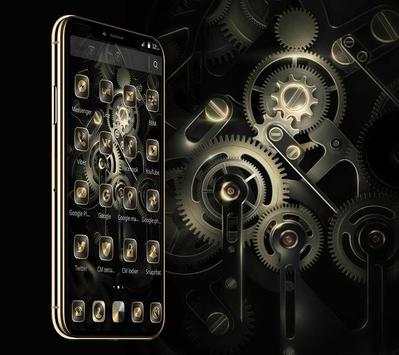 Gold Black Royal Gears Theme screenshot 6