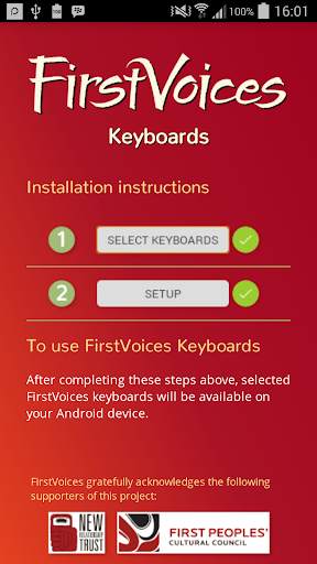 FirstVoices Keyboards screenshot 1