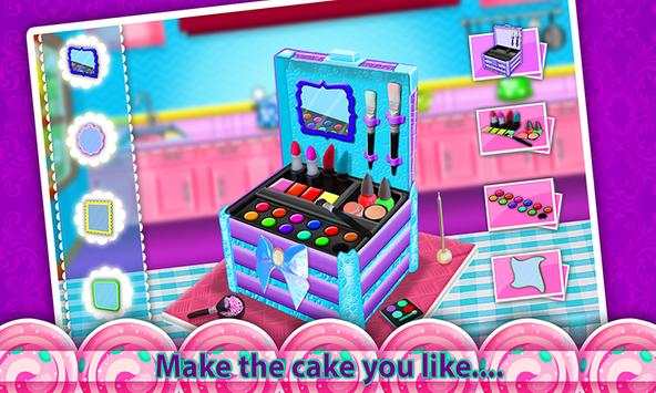Princess Cosmetics Box Cake Maker! Cooking Game screenshot 4