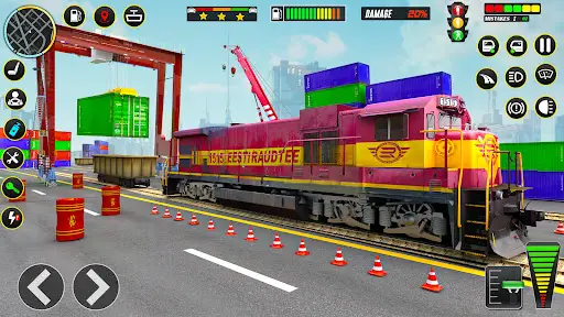 City Train Driving Train Games скриншот 1