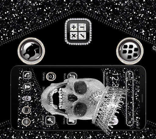 Diamond Skull Launcher Theme💎 screenshot 2