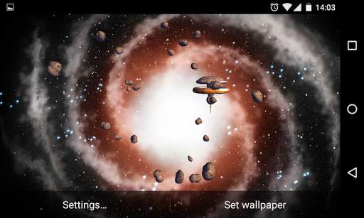 Asteroids 3D Live Wallpaper HD screenshot 9