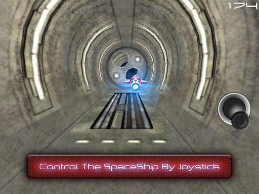 Tunnel Trouble 3D - Space Jet  screenshot 1
