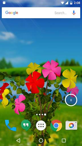 Hibiscus 3D Live Wallpaper screenshot 1