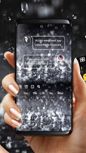 3D Live Raindrops Keyboard screenshot 2