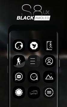 S8 Black AMOLED UX - Icon Pack screenshot 2