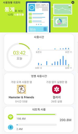 사용시간 모바일 데이터사용량 확인 - 사용현황리포터 screenshot 2