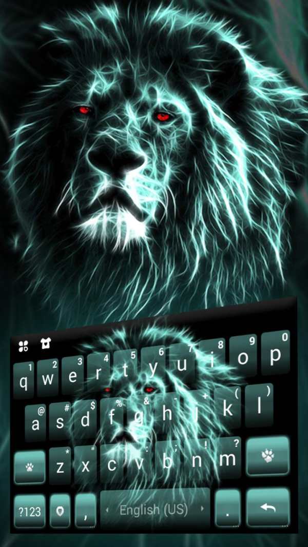 Luminous Lion Keyboard Theme screenshot 2