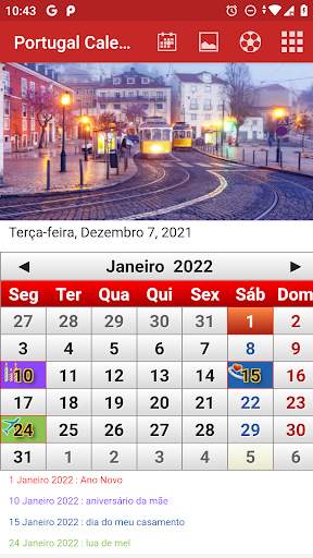Portugal Calendário screenshot 1