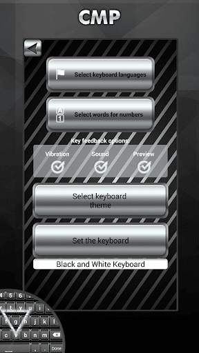 Black and White Keyboard screenshot 3