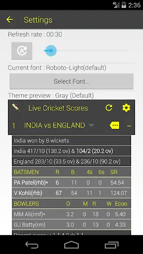 Fastest Live Cricket Scores screenshot 3