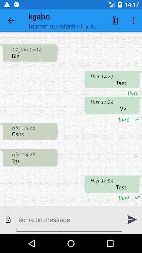Bonjour chat screenshot 3