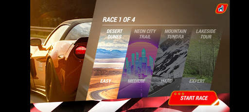 a racing car سيارات سباق screenshot 1