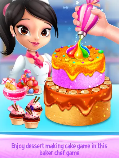 Cake Making Bakery Chef Game screenshot 1