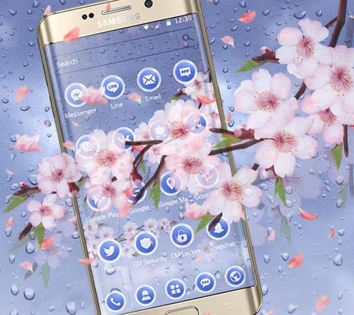 Beautiful Pink Flower Theme screenshot 1