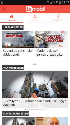TE Mobil screenshot 1