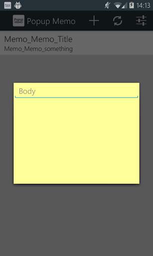 Popup Memo 4 تصوير الشاشة