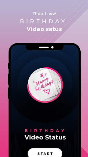 Birthday Video Status स्क्रीनशॉट 1