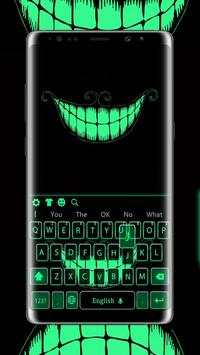 Green Fluorescent Smile Keyboard screenshot 1