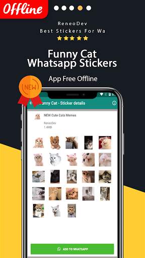 WAStickerapps Funny Cat screenshot 2