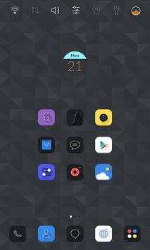 Dark & Simple launcher theme screenshot 2