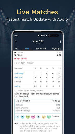 Live IPL 2020 - Live Cricket Score & News screenshot 1