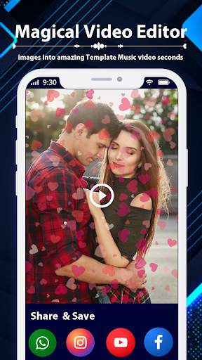 Magic Photo Video Status Maker - Video.ly 4 تصوير الشاشة