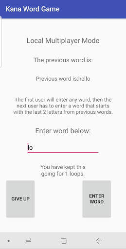 Kana Word Game screenshot 4