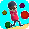 uphill race run icon