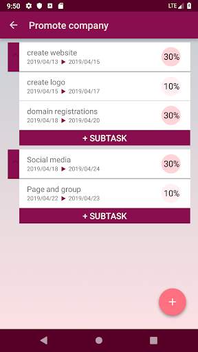 Project Planner скриншот 2