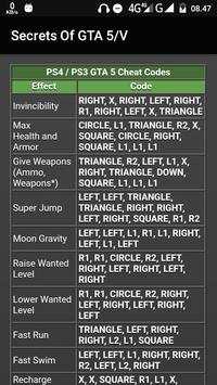Secrets & Cheats of GTA 5 screenshot 4