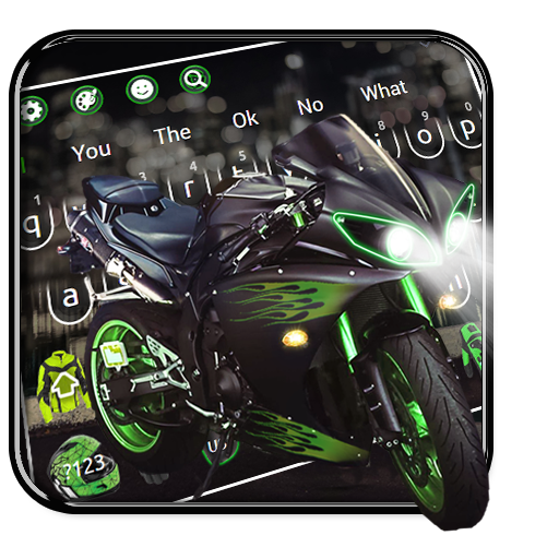 Black Motorbike Keyboard Theme icon