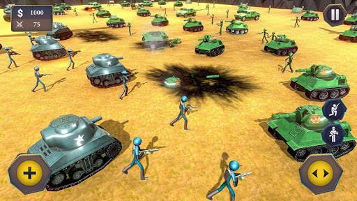 Battle Simulator World War 2 - Stickman Warriors screenshot 8