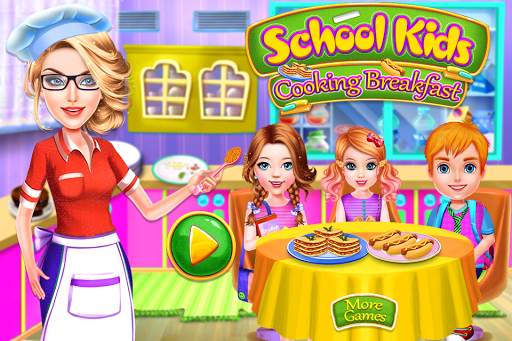 School Kids Cooking Breakfast screenshot 1