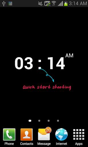 BLACK CAM CLOCK WIDGET 3 تصوير الشاشة
