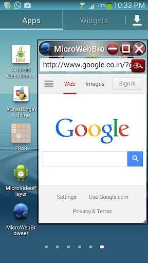 Micro Web Browser screenshot 4