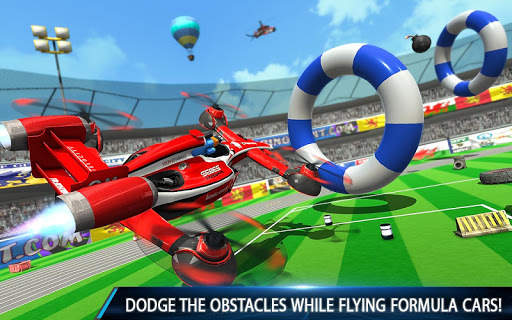 Flying Formula Car Racing Game screenshot 1
