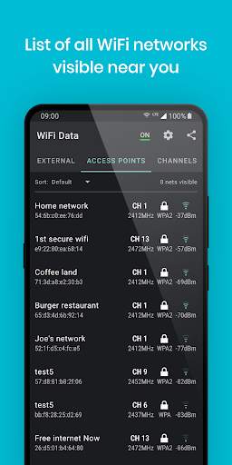WiFi Data Analyzer screenshot 1