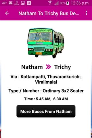 Natham Bus Info screenshot 3