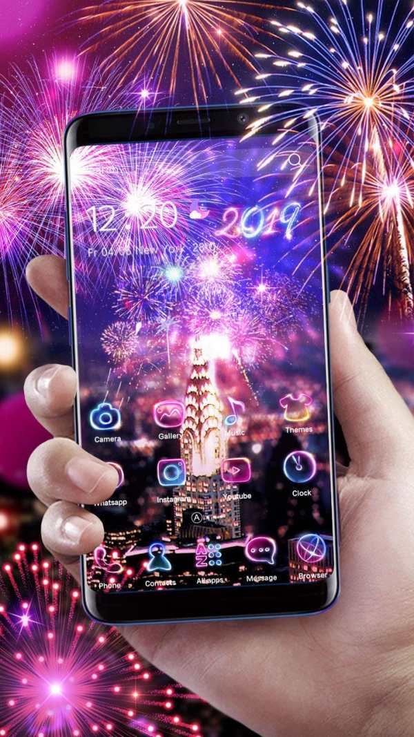 Lucky 3D New Year Firework Theme screenshot 7