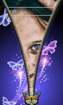 Butterfly Zipper Lock Screen screenshot 6