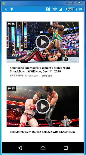 Wwe Videos App screenshot 1