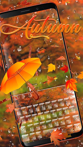 Autumn Maple Rain Keyboard screenshot 1
