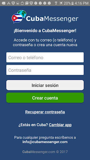 CubaMessenger screenshot 1