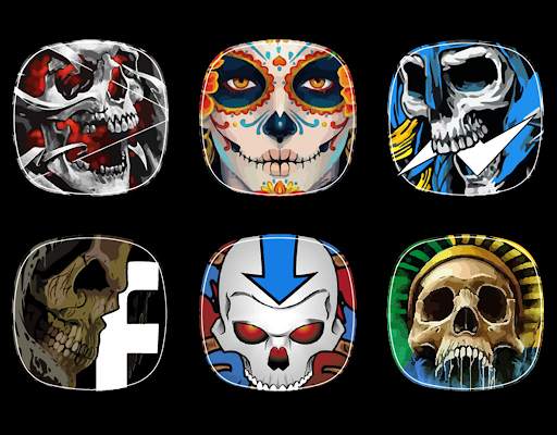 Skull theme 1 تصوير الشاشة